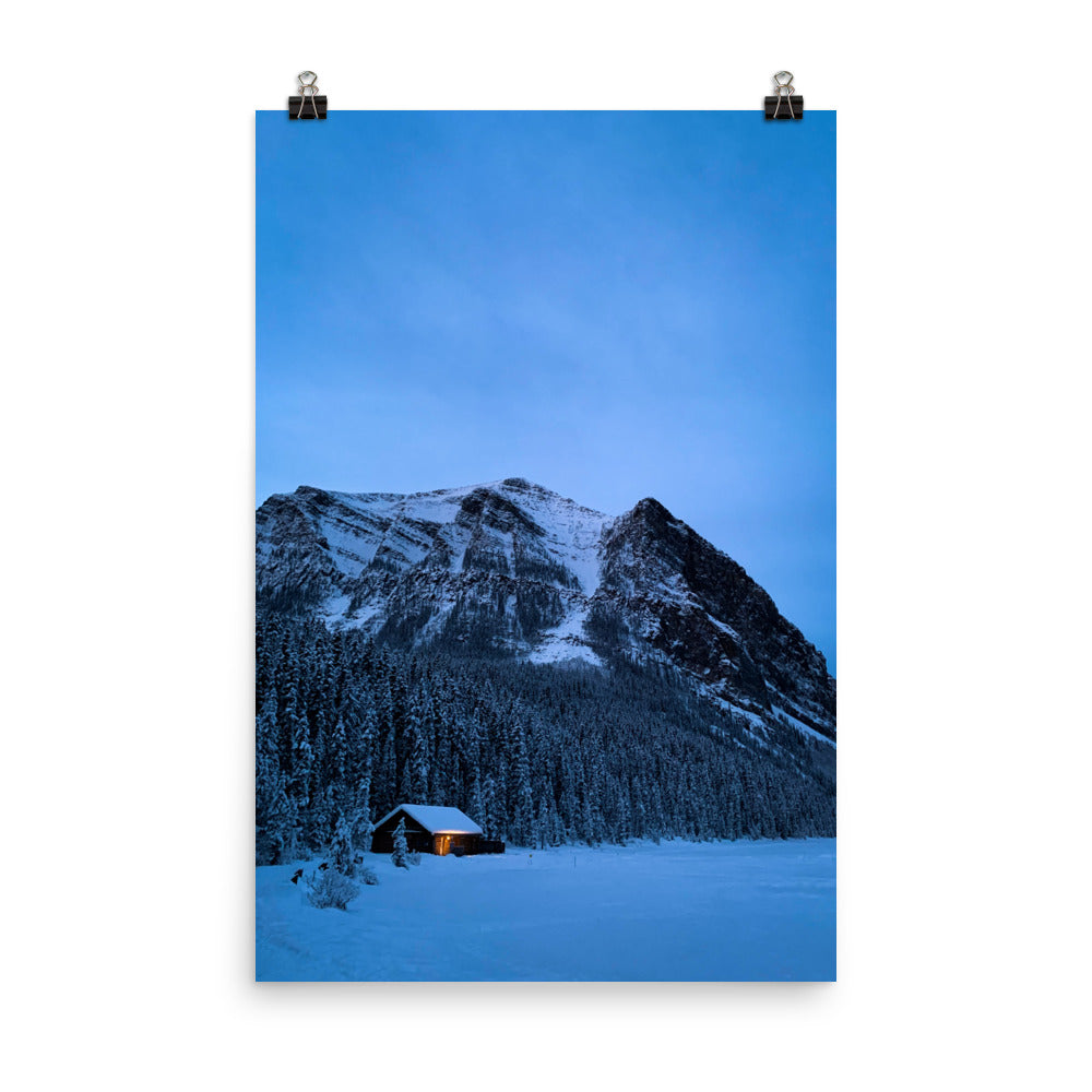 Lone Light at Lake Louise | Poster