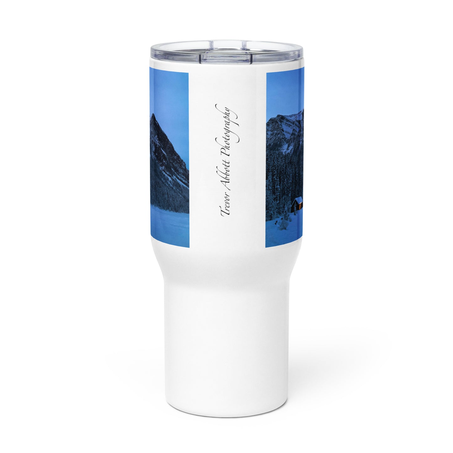 Lone Light at Lake Louise | Travel mug with a handle