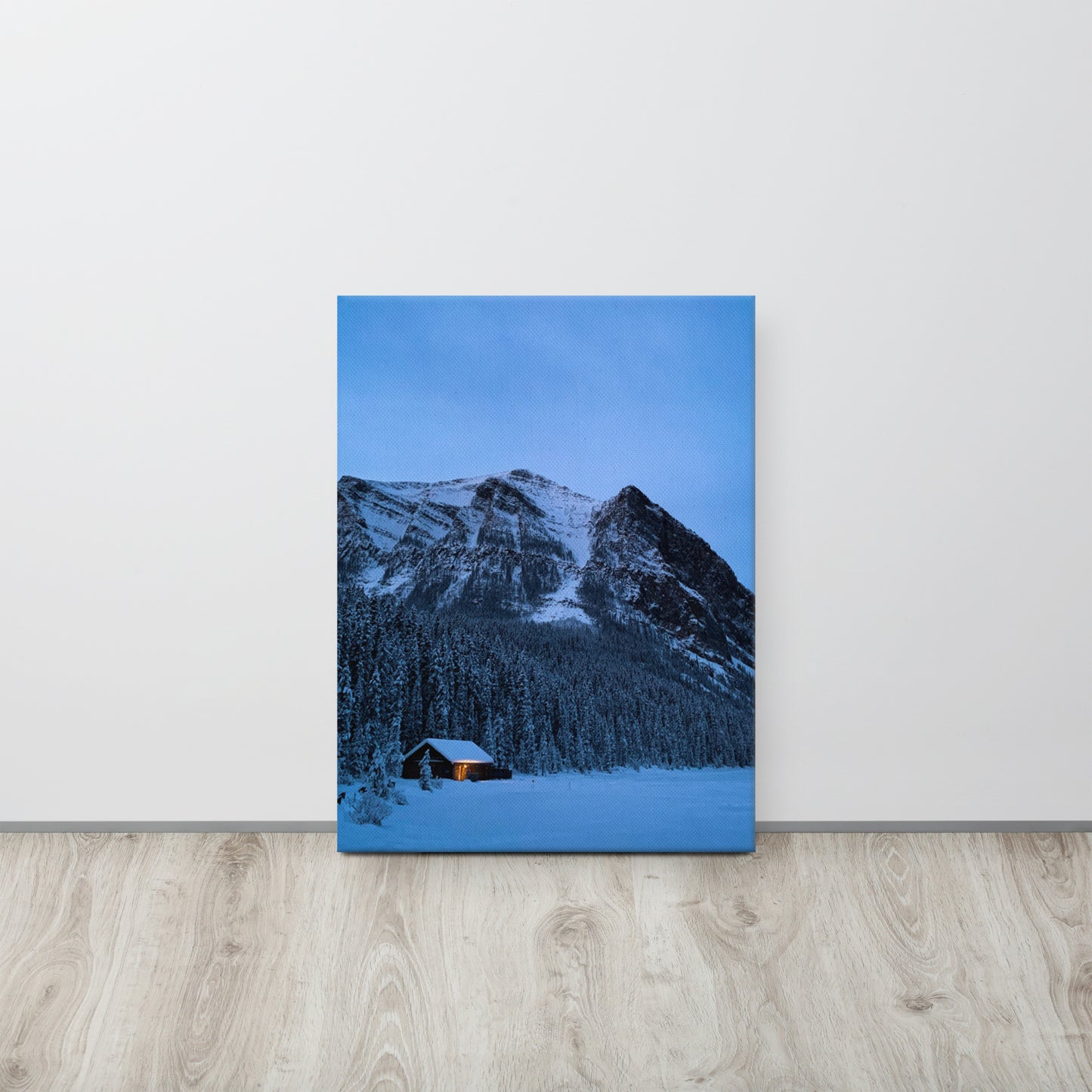 Lone Light at Lake Louise | Thin Canvas