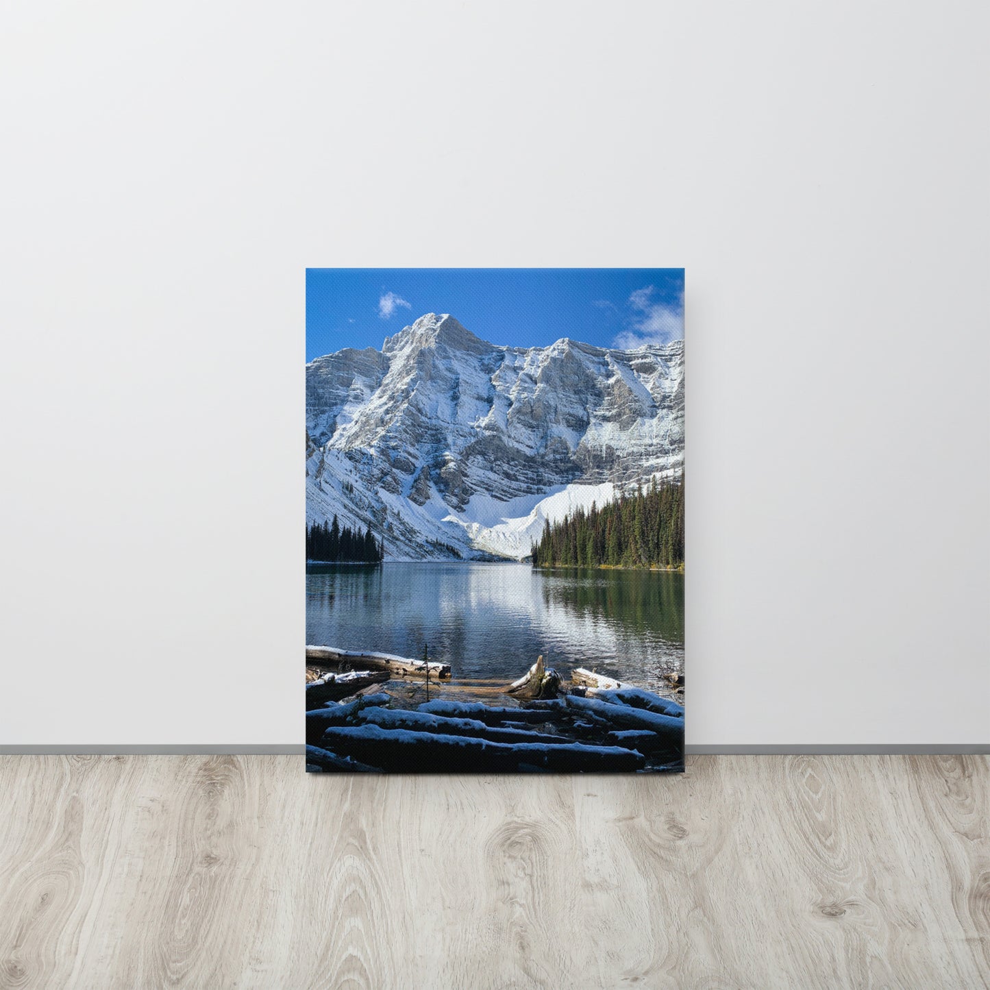Snowy Alpine Lake | Thin Canvas