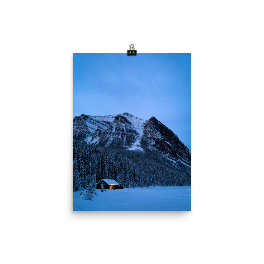 Lone Light at Lake Louise | Poster