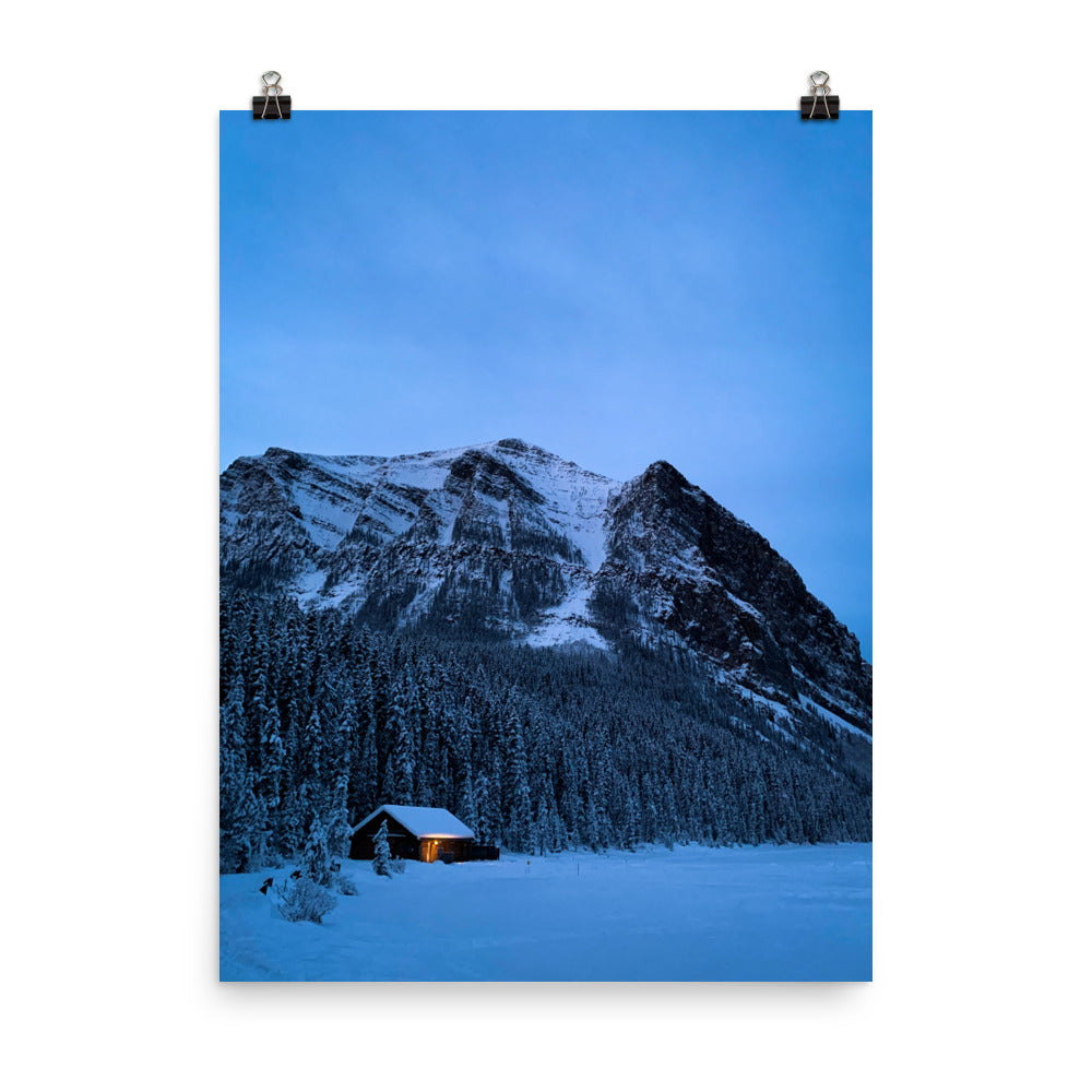 Lone Light at Lake Louise | Poster