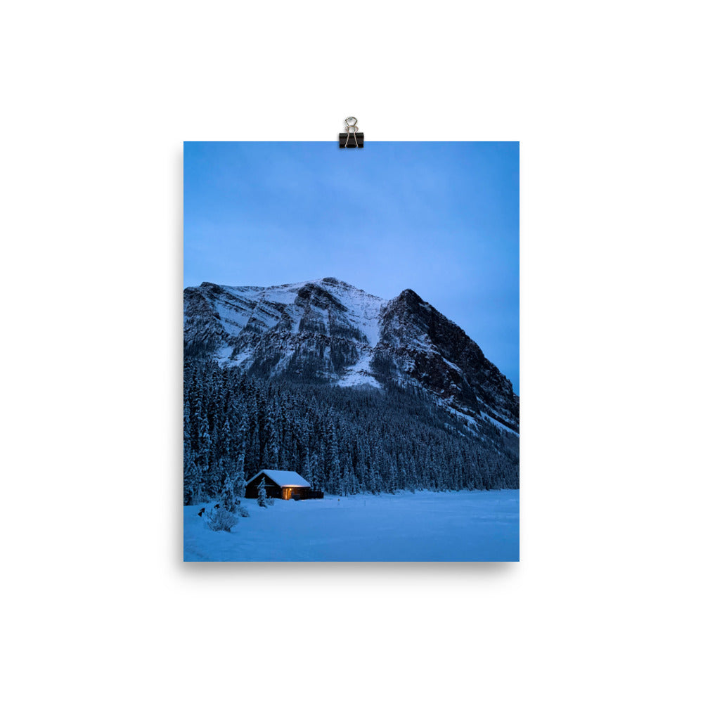 Lone Light at Lake Louise | Poster