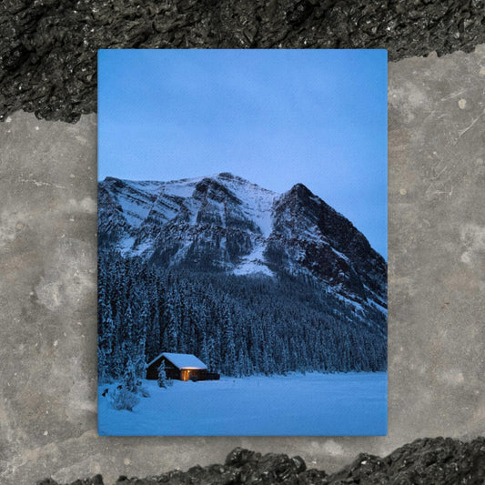 Lone Light at Lake Louise | Thin Canvas
