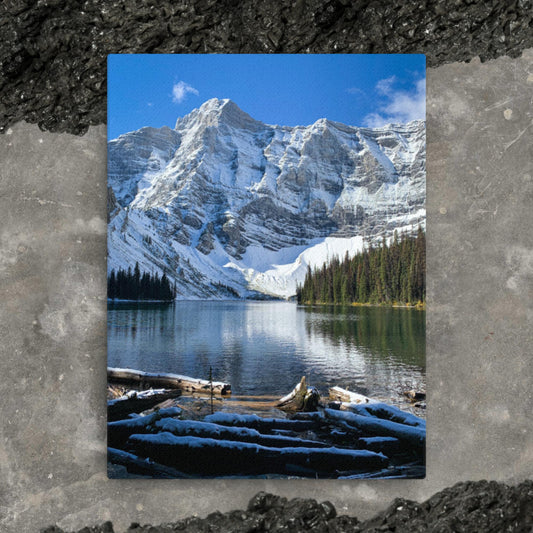 Snowy Alpine Lake | Thin Canvas