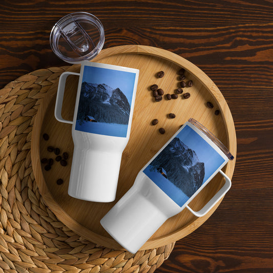 Lone Light at Lake Louise | Travel mug with a handle